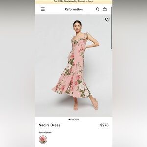 Reformation Floral Nadira Dress